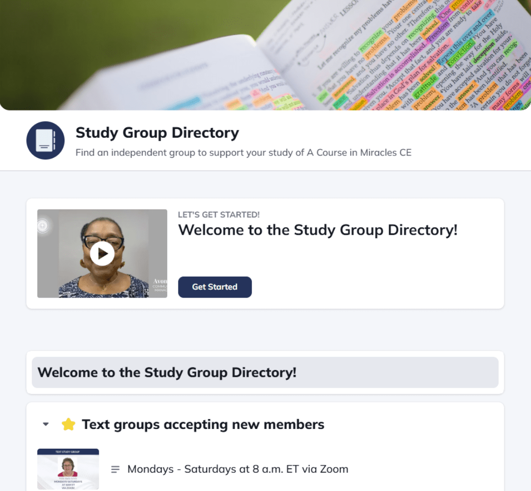 Study Group Directory