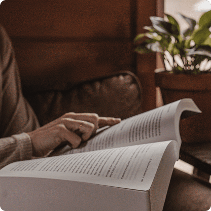 A person studying a course in miracles