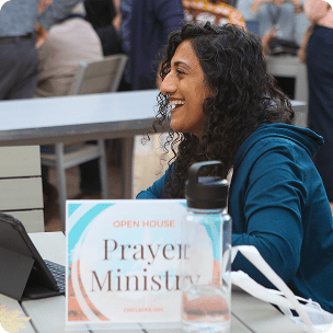 A person volunteering with the Circle of Atonement